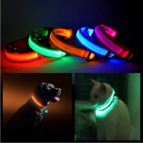 LED PET Safety Halo Style Collar (Option: RED-XLARGE)
